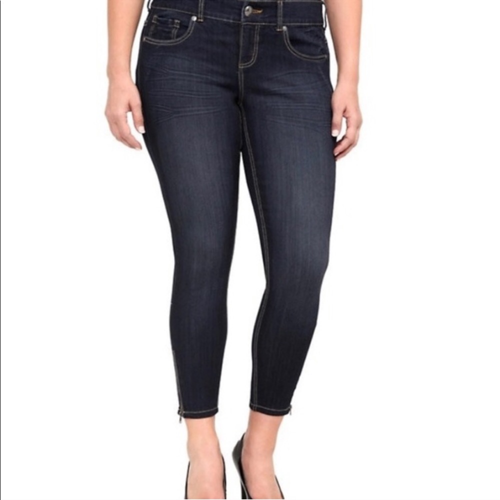Torrid Skinny Jeans with Ankle Zipper Detail